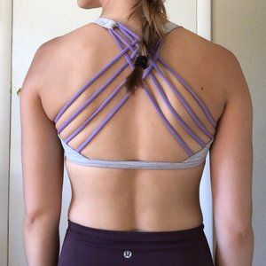 Lululemon Free to Be Wild Bra in Heathered Gray